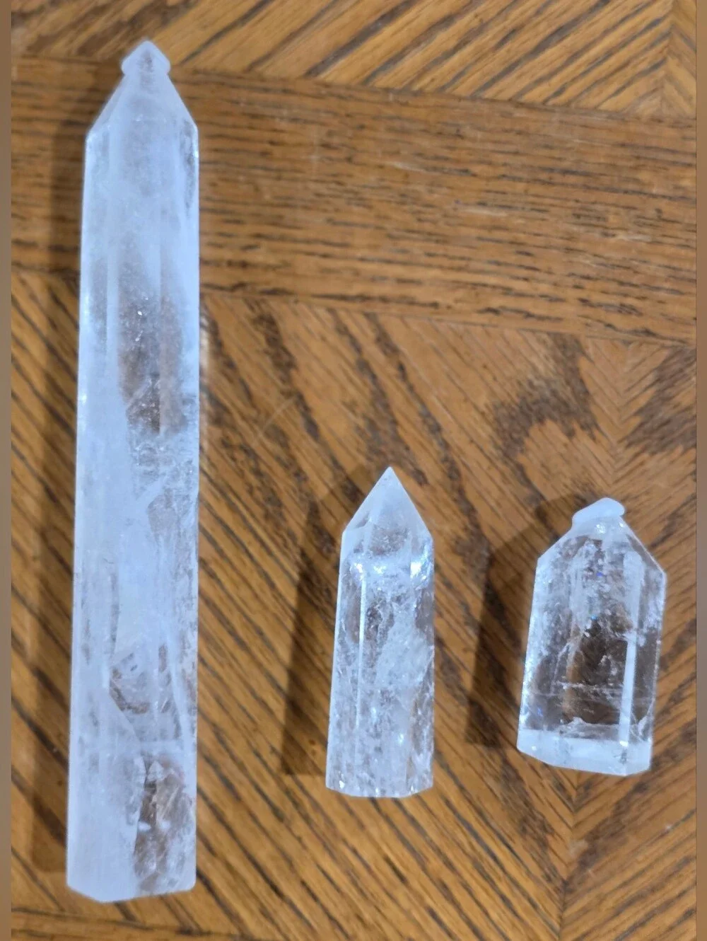 Clear and Blue Crystal Point Accent Set by
